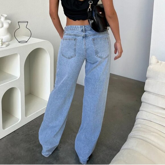 THATSSOFETCH LADIES WIDE LEG JEANS SZ6 - Picture 3 of 4